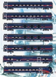 L.S. Models MW2403DC - H0 - 7-tlg. Set Nachtzugwagen DANI Nightjet, ÖBB, Ep. VI - DC-Digital